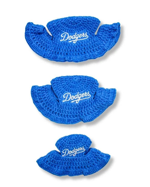 Blue Sport Crochet Hat